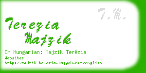 terezia majzik business card